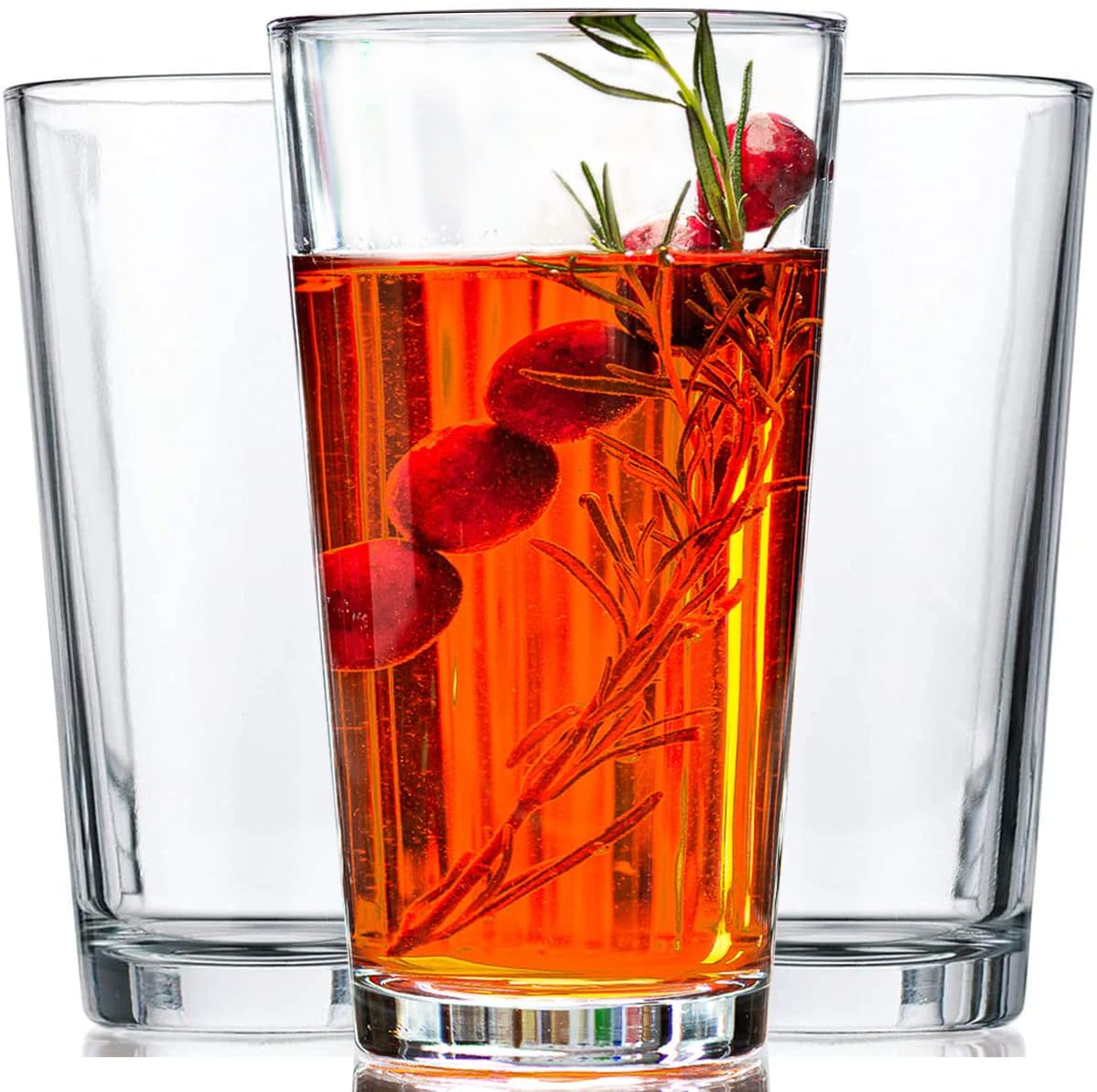 Wine Beer Images - Set of 10 Heavy Base Clear