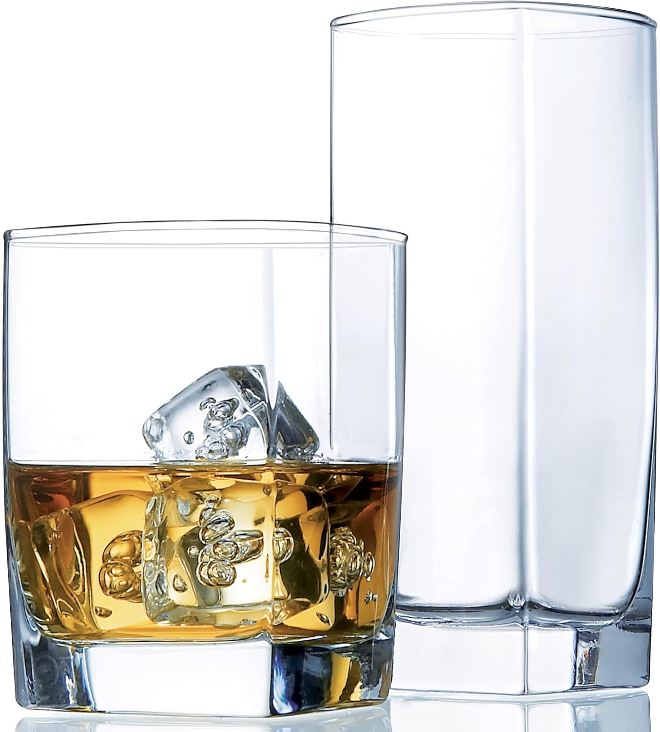 Wine Beer Drink - Set of 16 Everyday Drinking Glasses