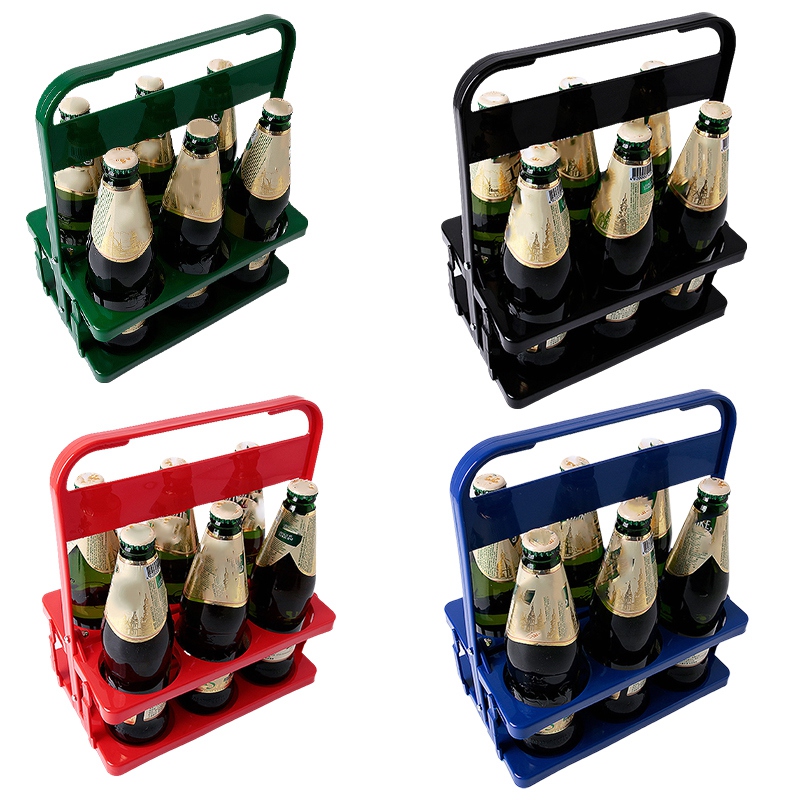 Wine Beer Drink - 6 Hole Foldable Beer Bottle Holder,