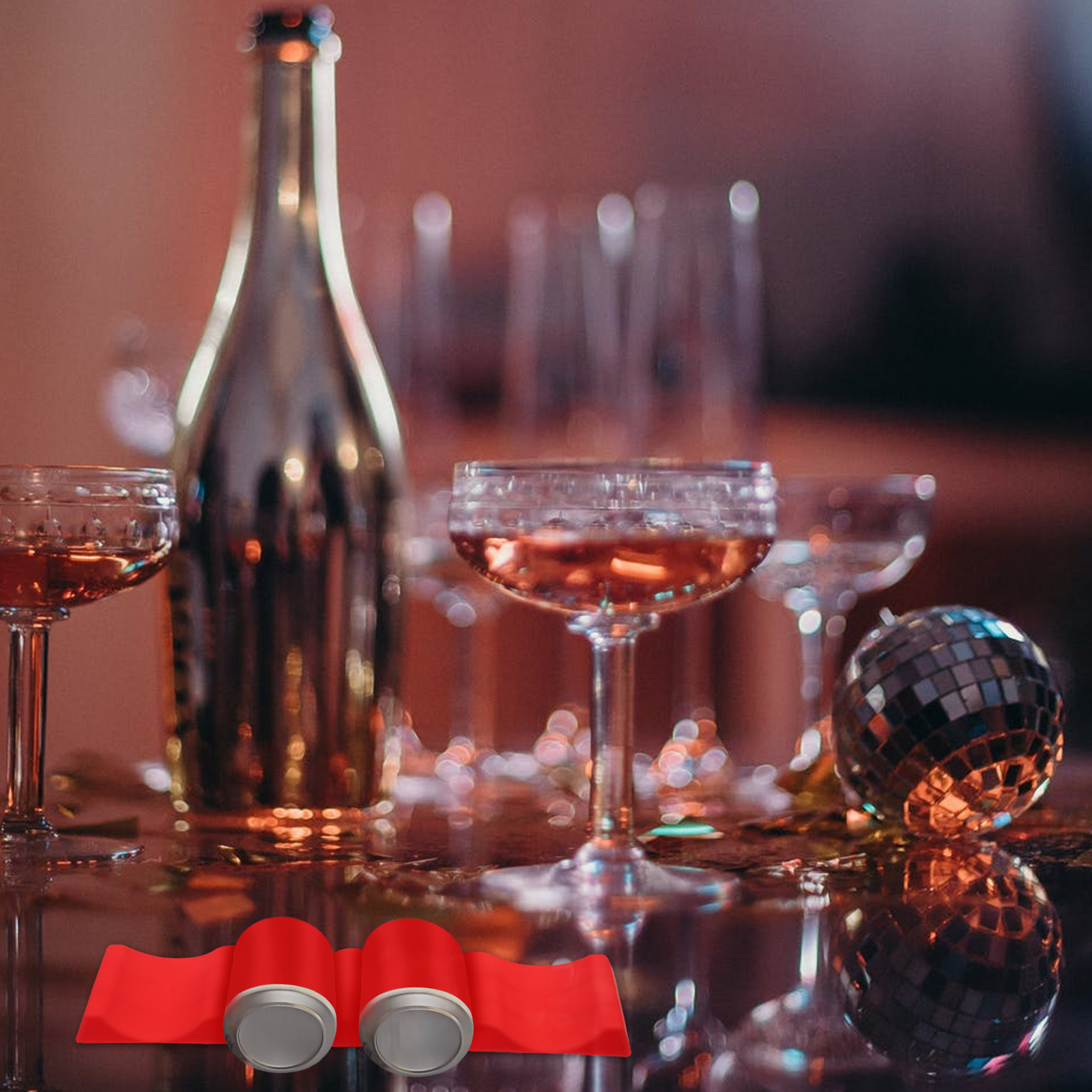 Wine Beer Market - 1Pcs Silicone Wine Bottle Stacker Foldable