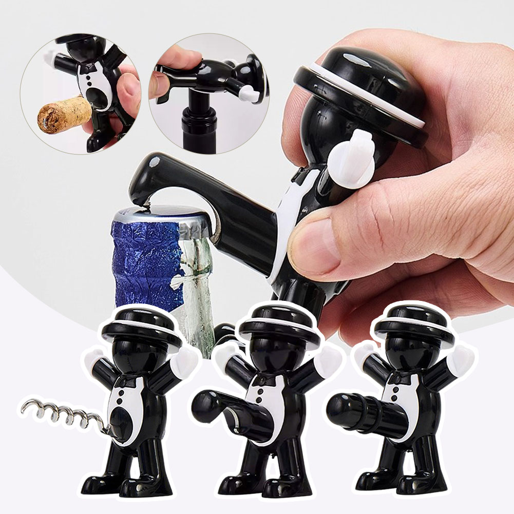 Black Cool Man Bottle Opener E – Wine Beer Bottle Bewertung und Preis