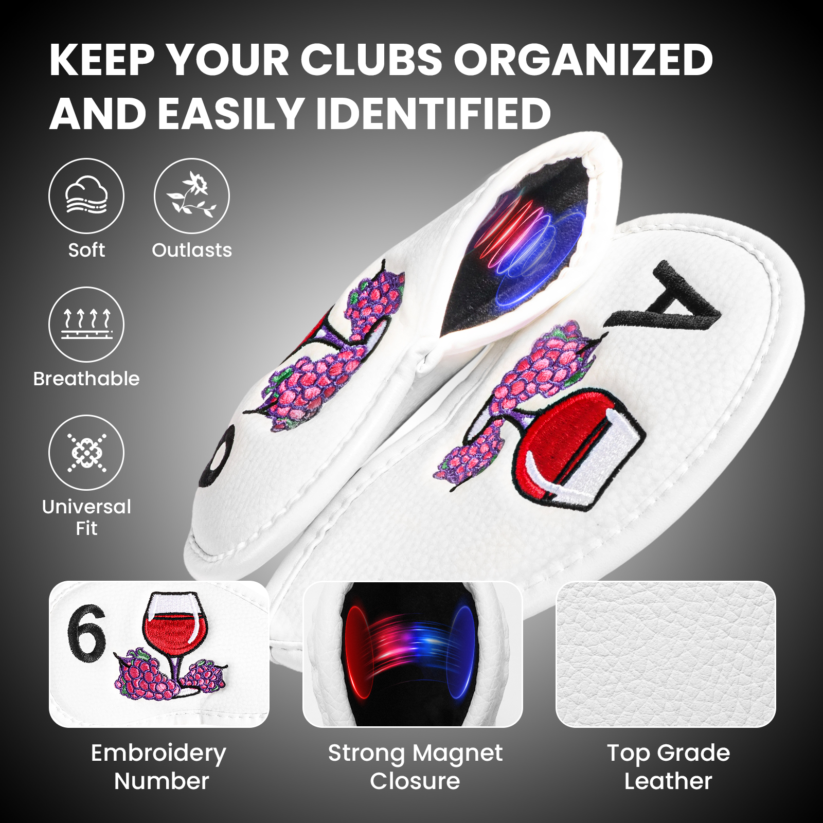 Magnetic Golf Club Head Covers – Wine & Beer Shop Photos Bewertung und Preis