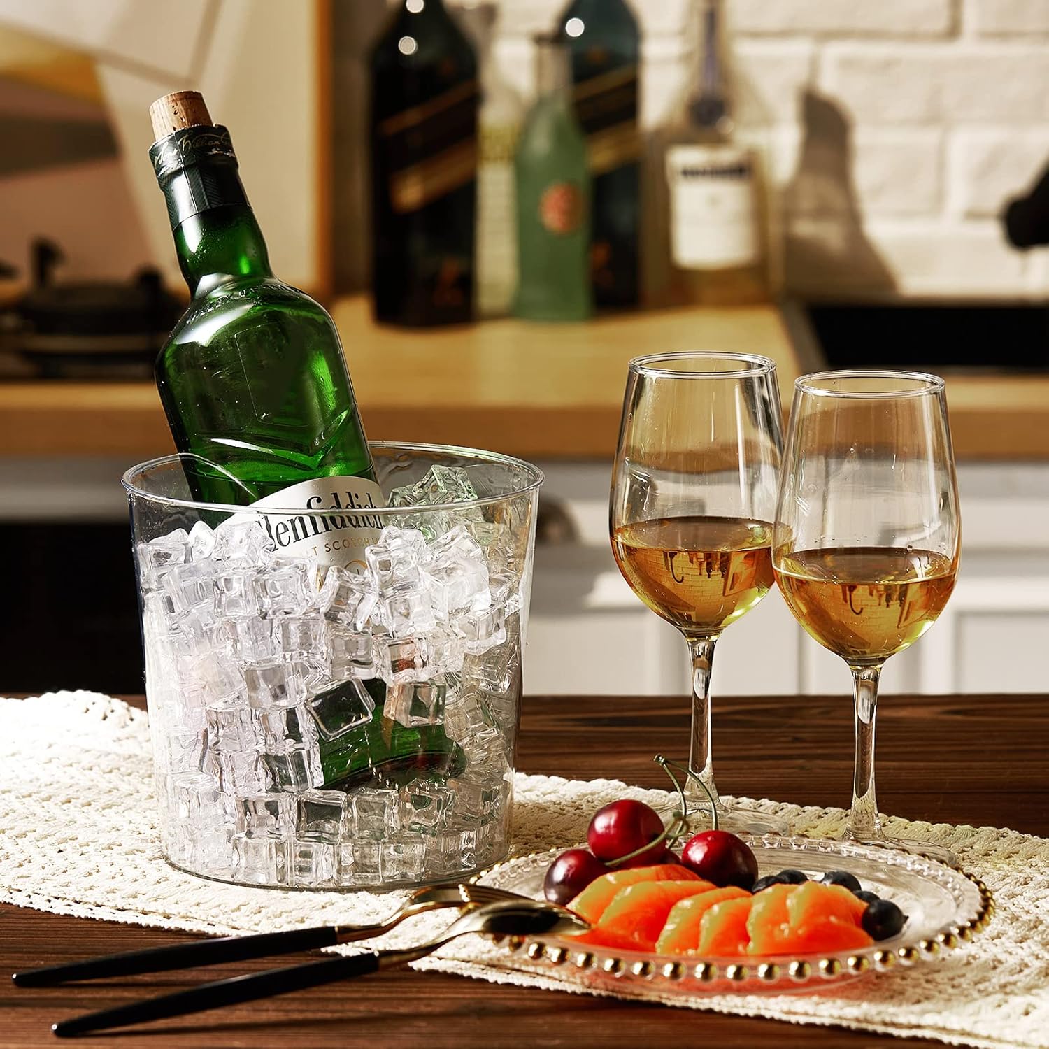 12 Clear Plastic Ice Buckets 6 – Wine Beer Images Bewertung und Preis