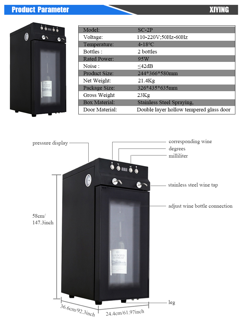 Luxury 2-Bottle Automatic Bar  – Wine & Beer Shop Photos Bewertung und Preis