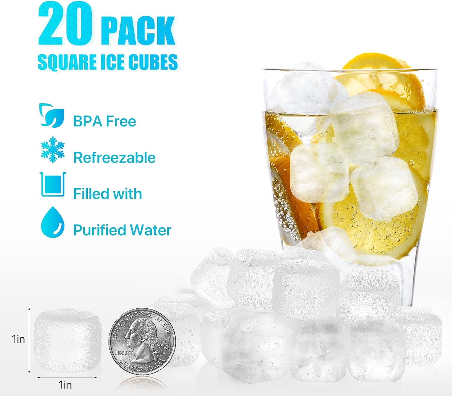 Reusable Ice Cubes 20 Pack, BP – Wine Beer Drink Bewertung und Preis