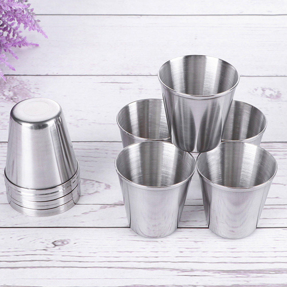 6pcs Stainless Steel Cups Barw – Wine Beer Drink Bewertung und Preis