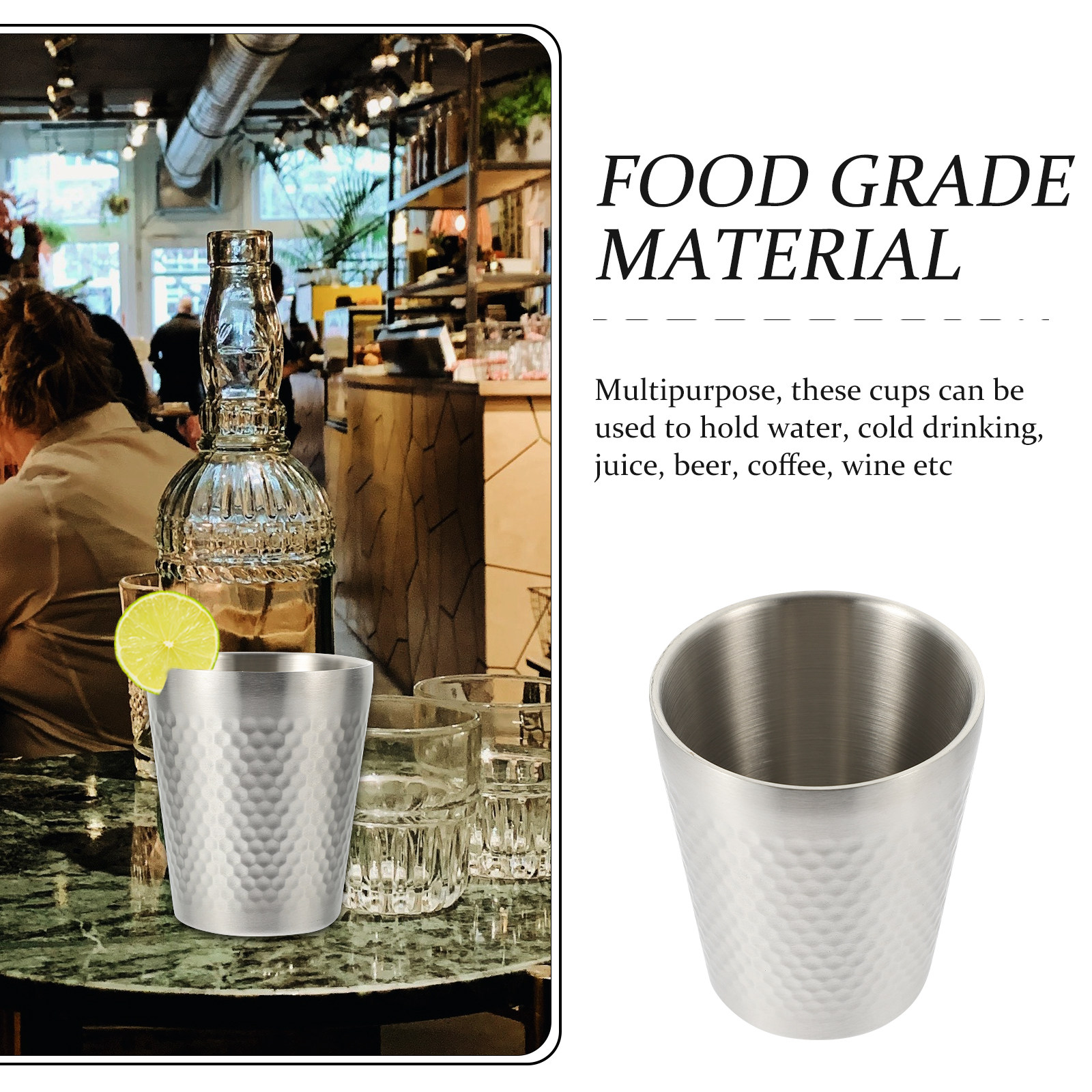 304 Stainless Steel Cups Reusa – Wine Beer Drink Bewertung und Preis