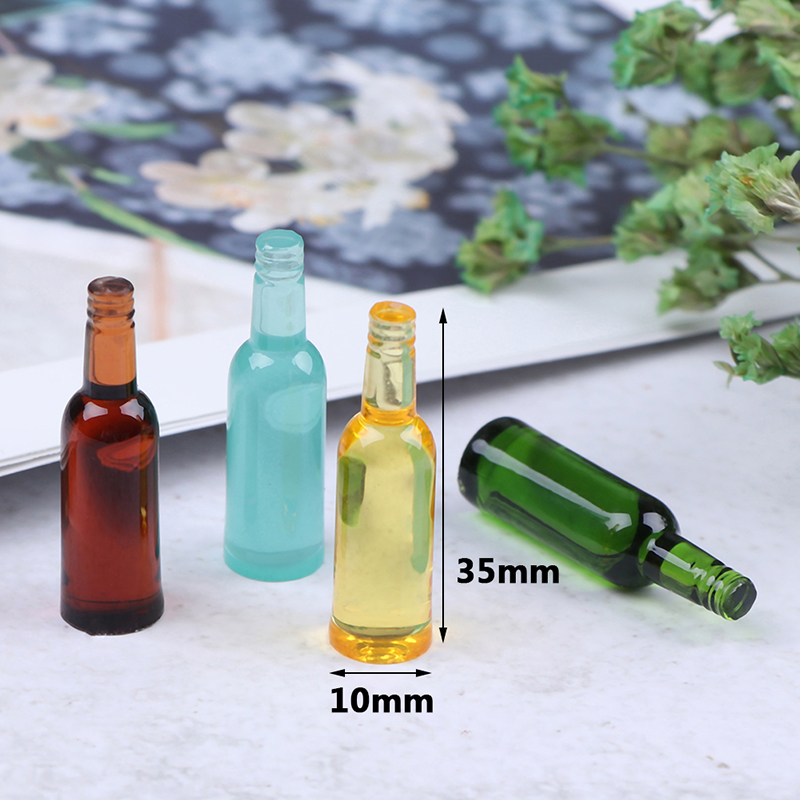 6pcs 1:12 Dollhouse Miniature  – Wine Beer Bottle Bewertung und Preis
