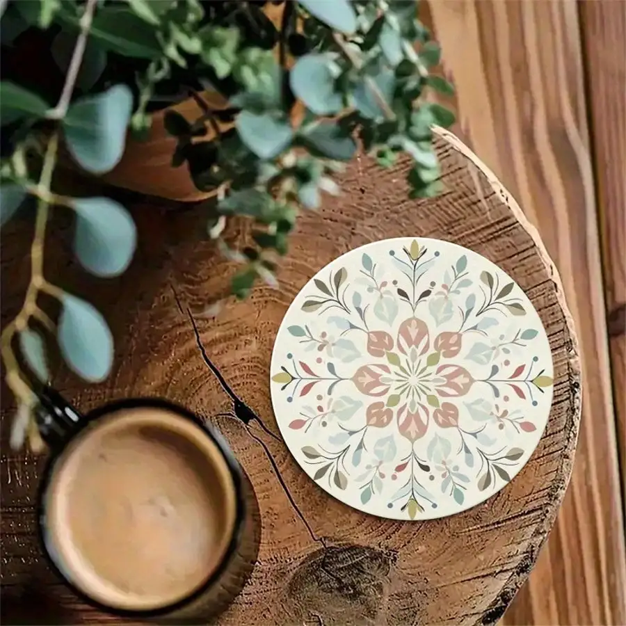 6pcs/Set Bohemian Floral Patte – Wine Beer Drink Bewertung und Preis