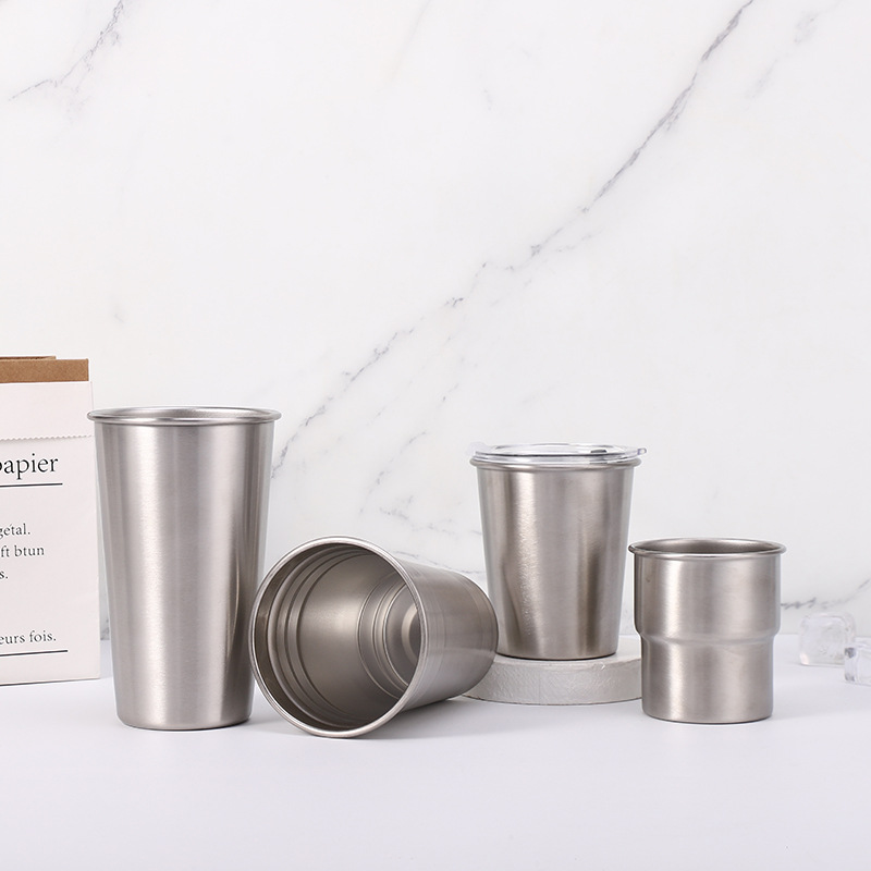 Stainless Steel Metal Cup Beer – Wine Beer Glass Set Bewertung und Preis