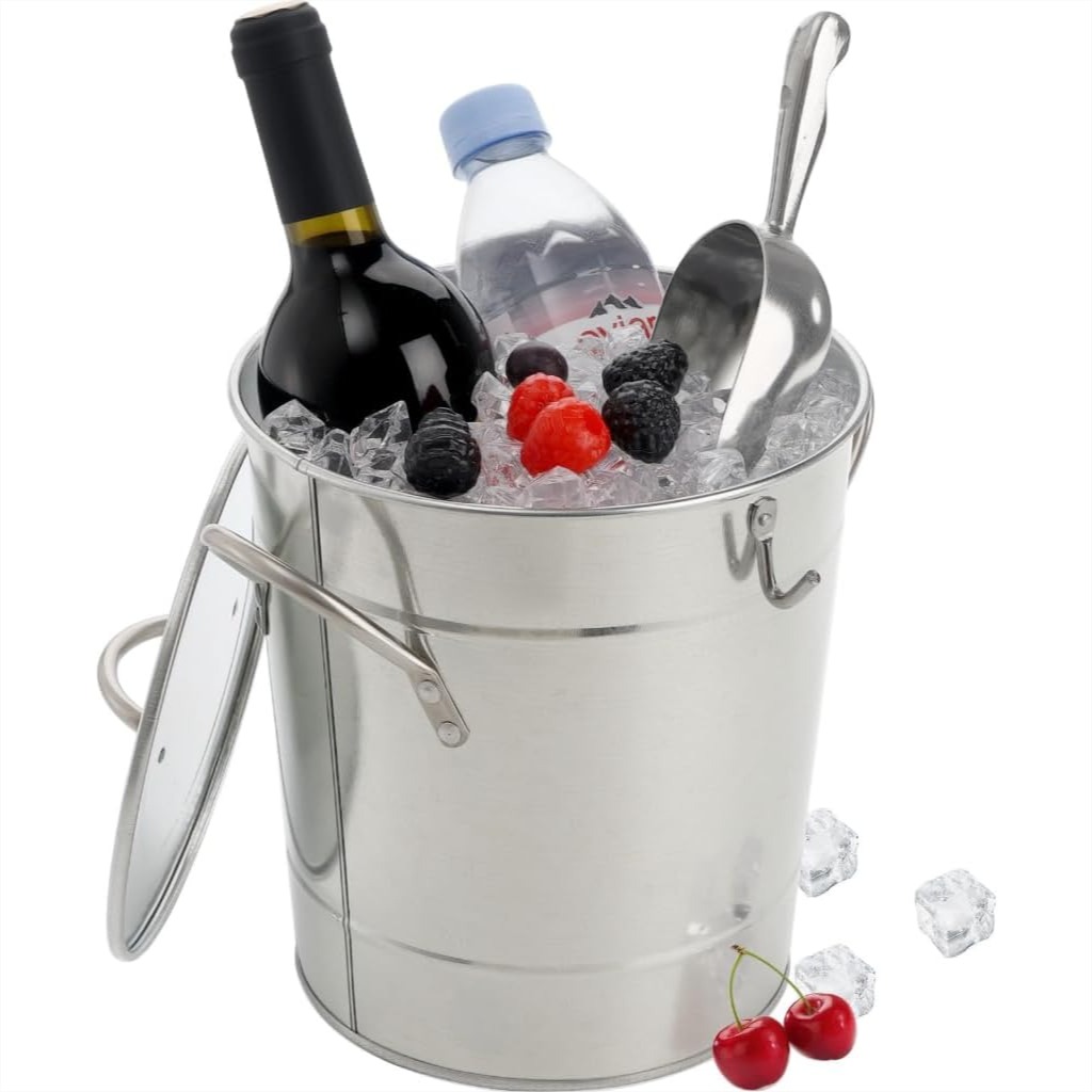 Insulated Ice Bucket with Lid  – Wine Beer Images Bewertung und Preis