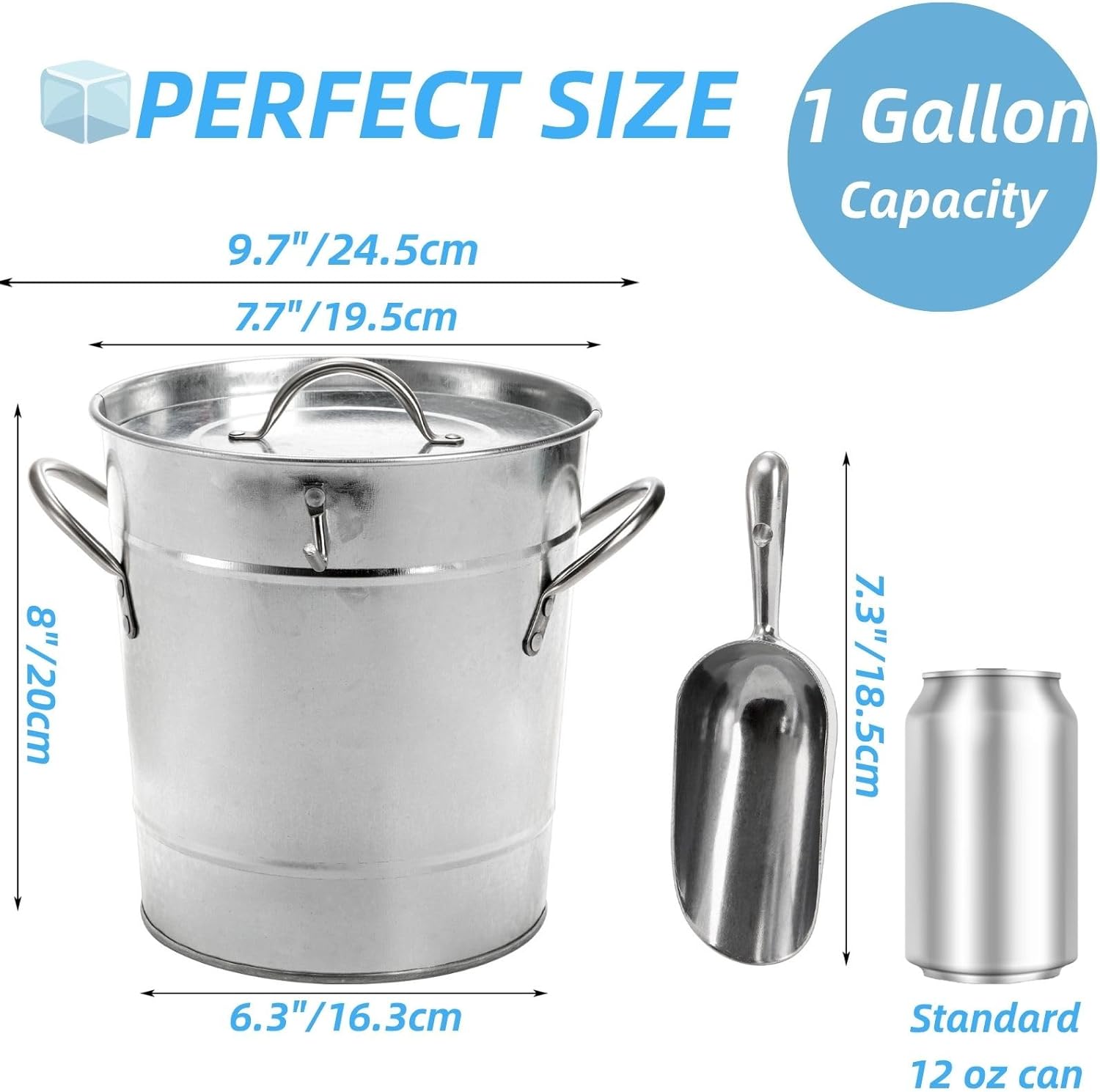 Insulated Ice Bucket with Lid  – Wine Beer Images Bewertung und Preis
