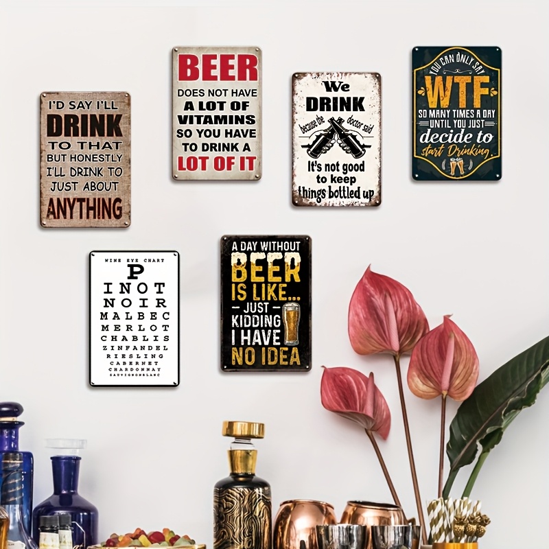 Funny Beer Wine Quote Vintage  – Beer And Wine Quote Bewertung und Preis