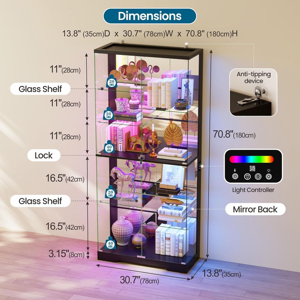 10-Tier Lockable Glass Display – Cocktail Shaker Set Bewertung und Preis
