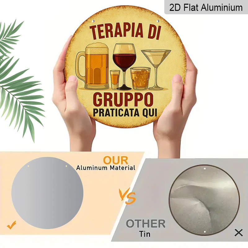 2D Flat, 1pc 7.87inchs Round A – Beer And Wine Quote Bewertung und Preis