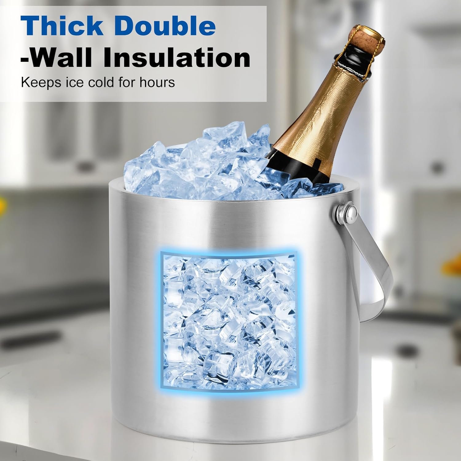 3L Stainless Steel Ice Bucket, – Wine Beer Images Bewertung und Preis