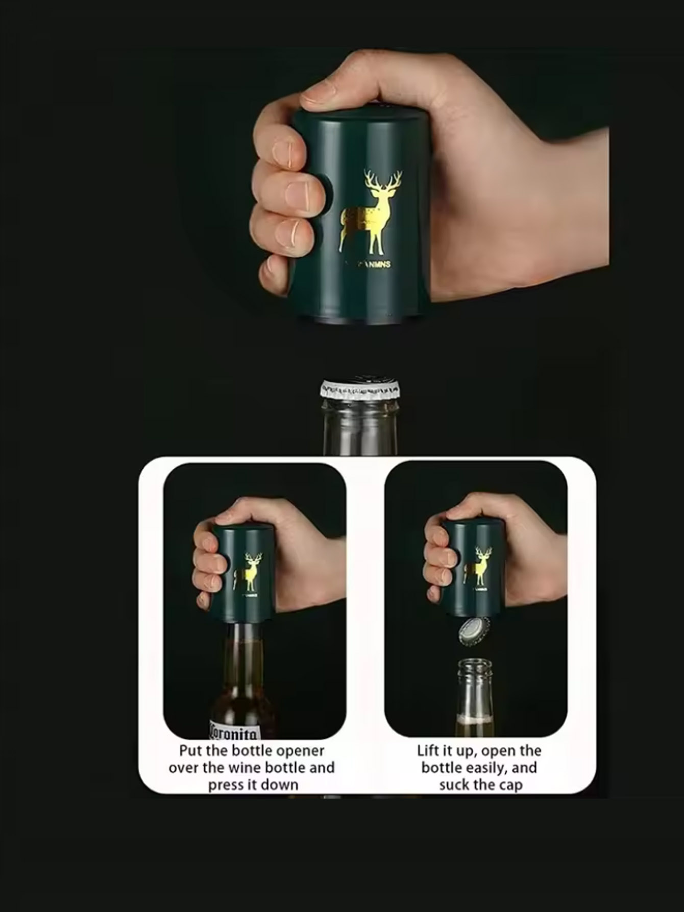 1Pcs Automatic Beer Bottle Ope – Wine Beer Bottle Bewertung und Preis