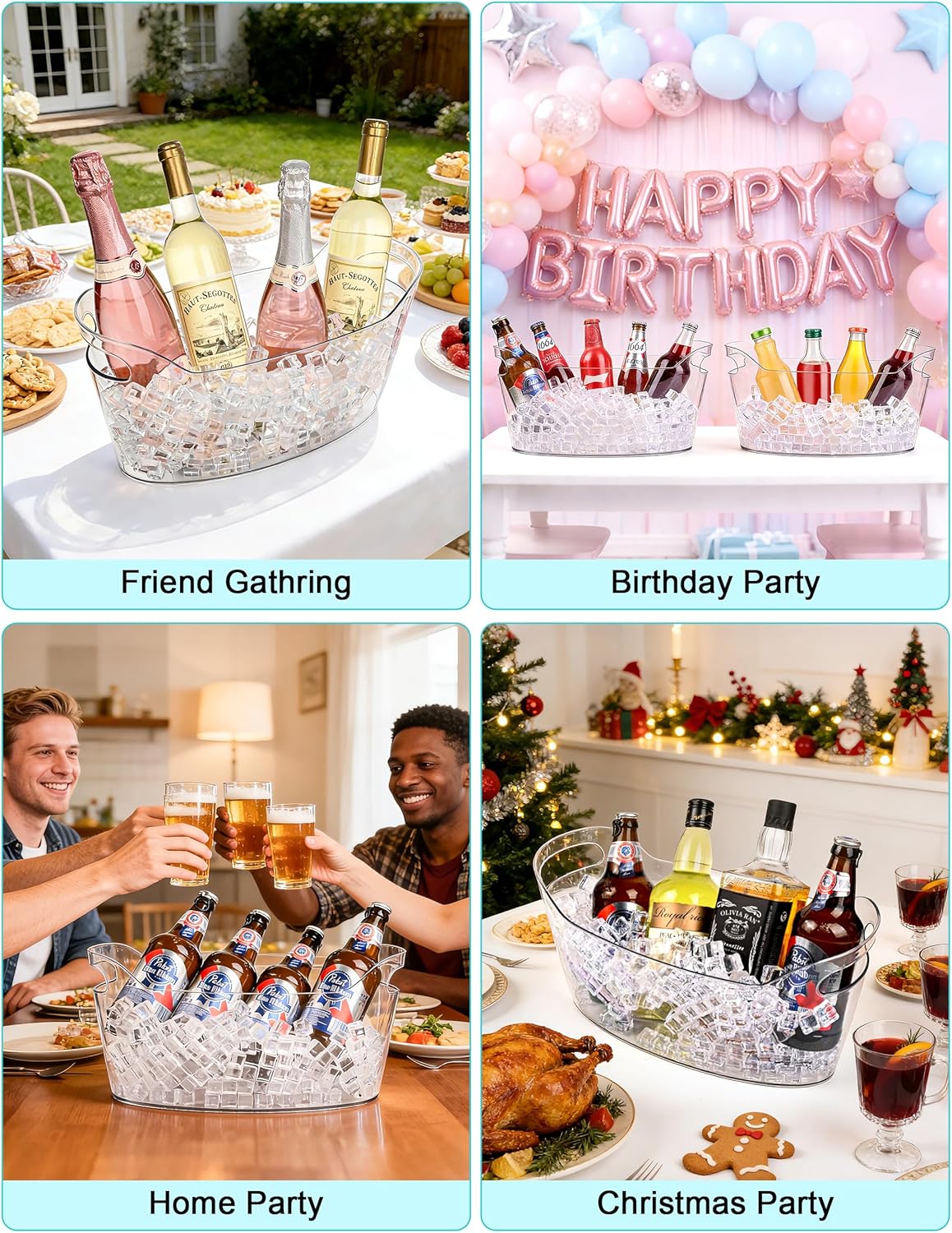 7L Ice Buckets for Parties, 2- – Wine Beer Images Bewertung und Preis