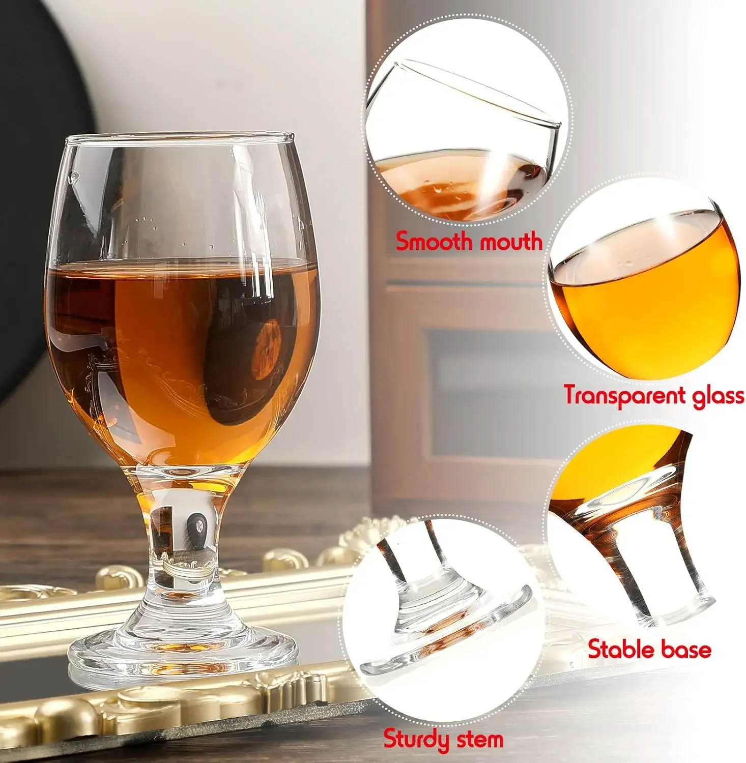 Set of 48 Clear Glasses 13.5 o – Wine Beer Glass Set Bewertung und Preis