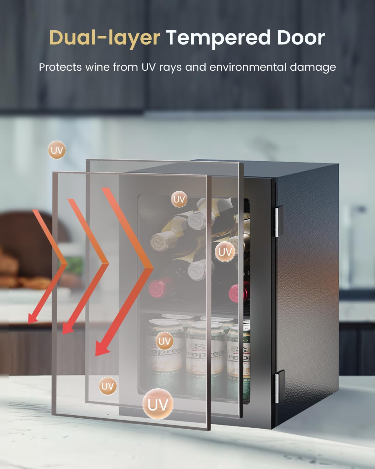 24 Can Mini Fridge with Digita – Wine Beer Images Bewertung und Preis
