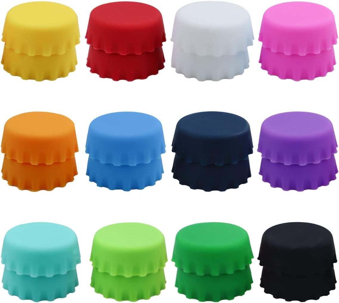 24 PCS Silicone Rubber Bottle  – Wine Beer Images Bewertung und Preis
