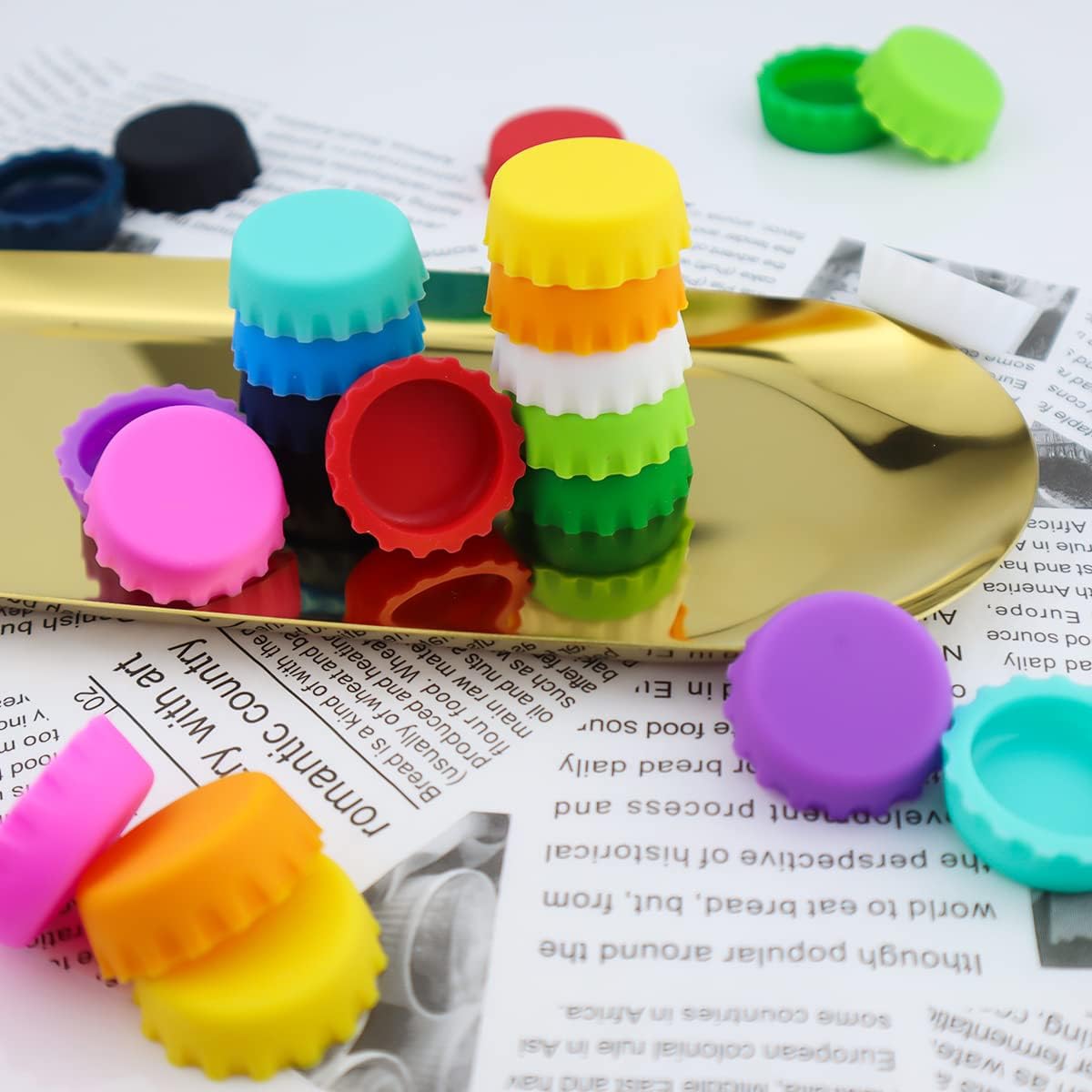 24 PCS Silicone Rubber Bottle  – Wine Beer Images Bewertung und Preis