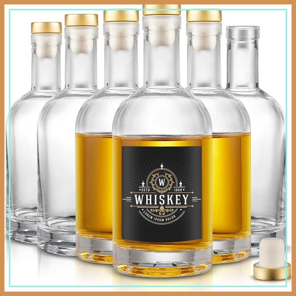 Set of 6 Glass Bottles, 12 oz  – Wine Beer Glass Set Bewertung und Preis
