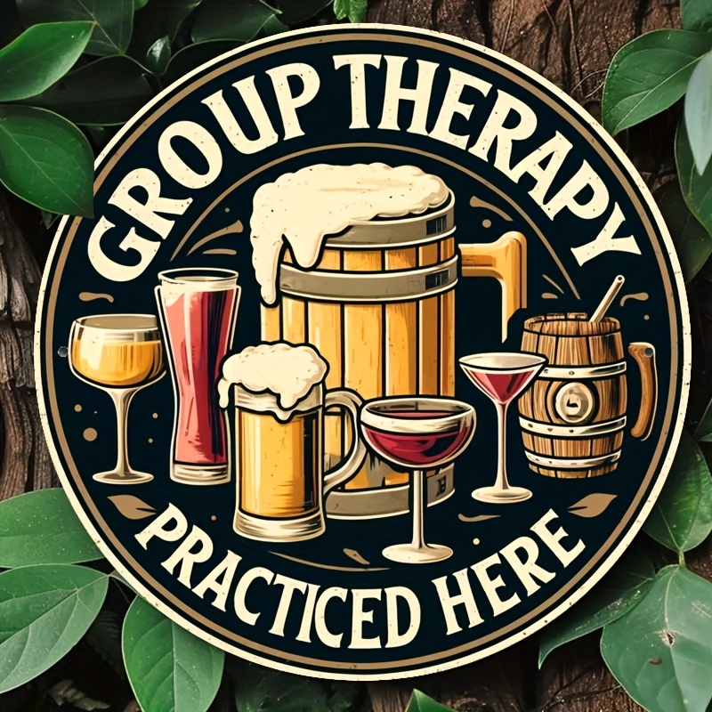 Vintage Group Therapy Practice – Beer And Wine Quote Bewertung und Preis