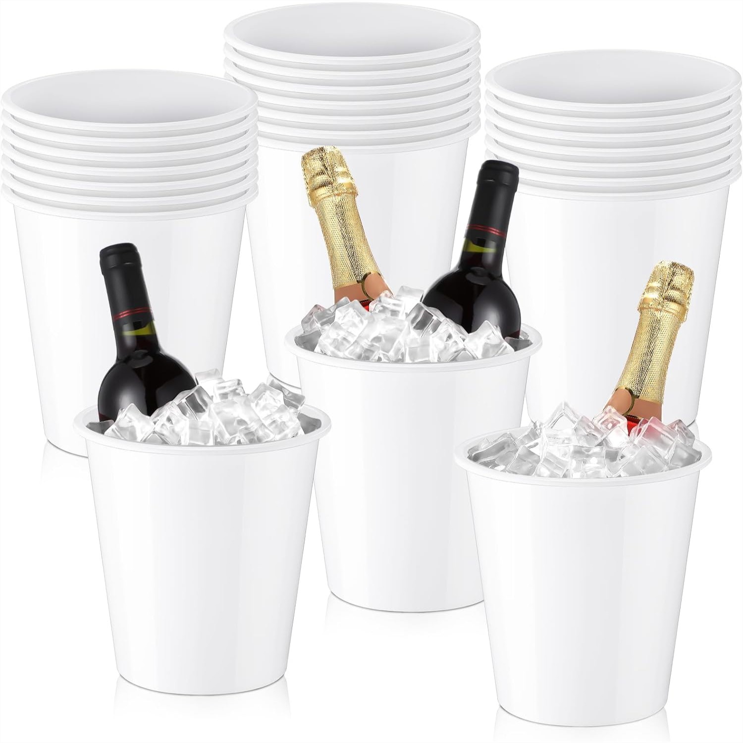 24 Plastic Ice Buckets for Par – Wine Beer Images Bewertung und Preis