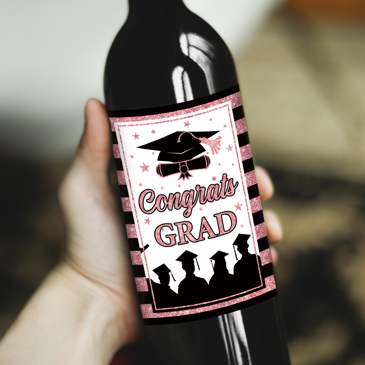 6pcs Congrats Grad Class 2026  – Wine Beer Champagne Bewertung und Preis