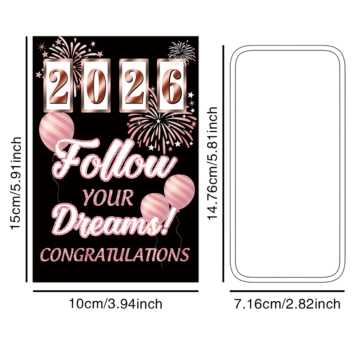 6pcs Congrats Grad Class 2026  – Wine Beer Champagne Bewertung und Preis