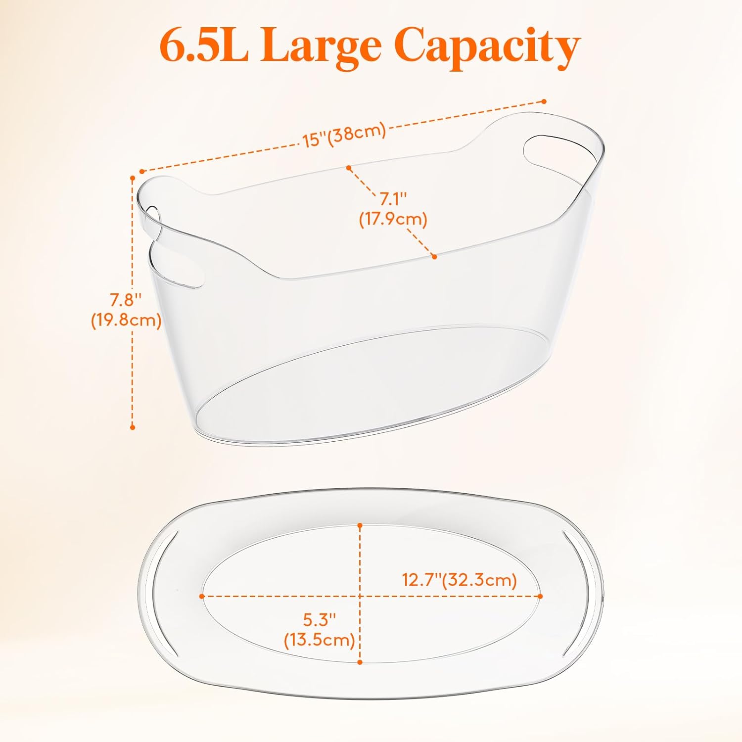 6.5L Portable Ice Bucket for P – Wine Beer Drink Bewertung und Preis