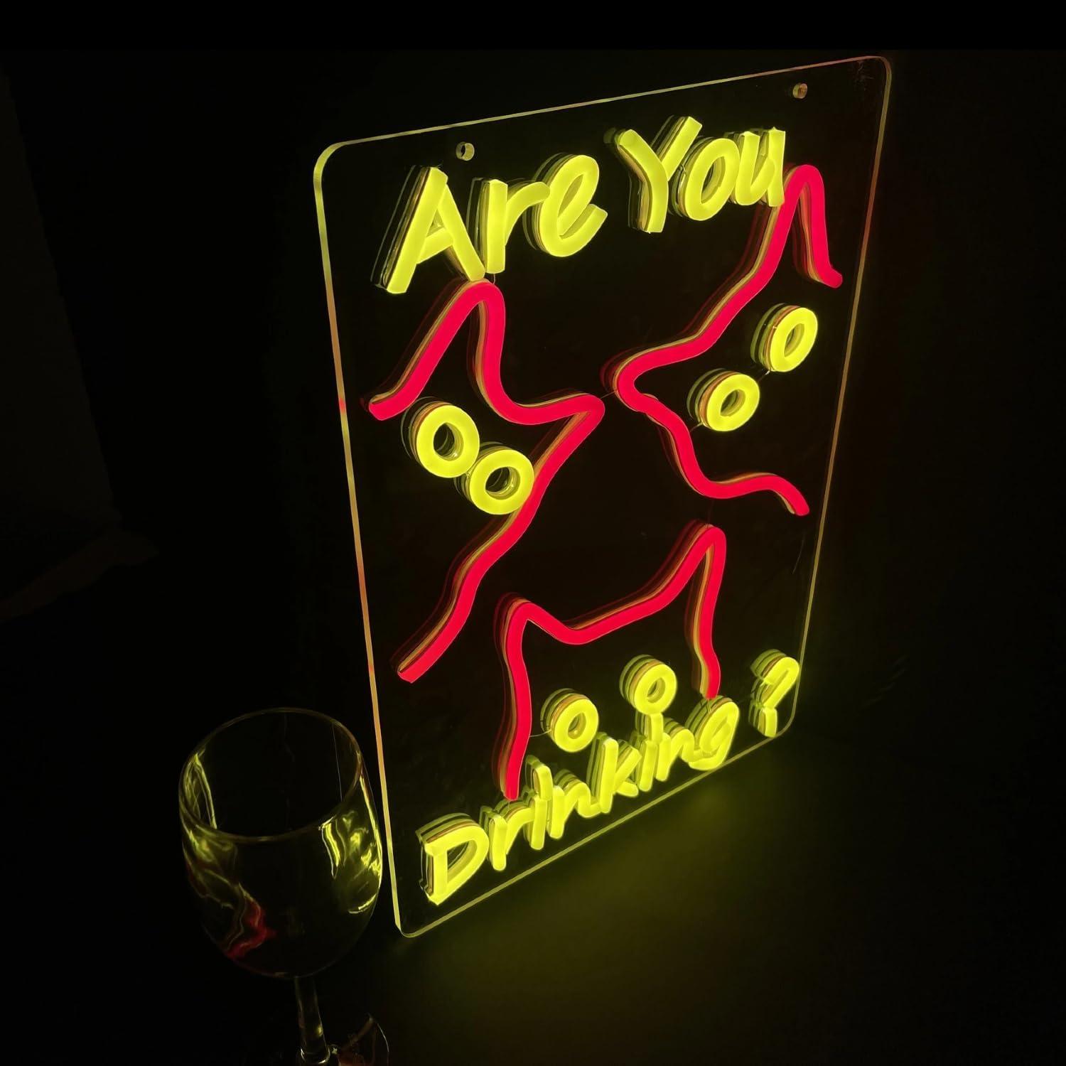 Are You Dringking Neon Sign Ca – Wine & Beer Shop Photos Bewertung und Preis