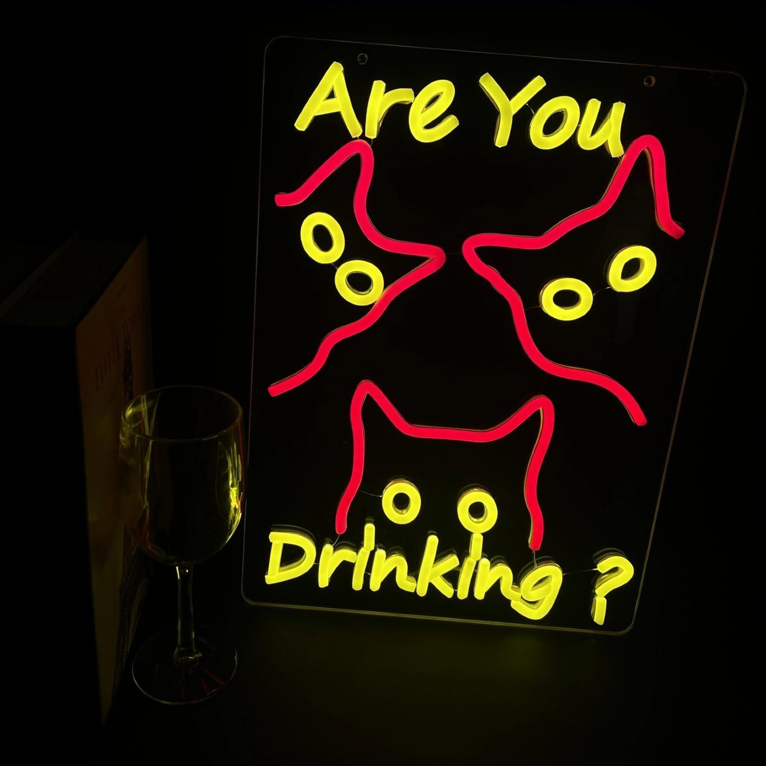 Are You Dringking Neon Sign Ca – Wine & Beer Shop Photos Bewertung und Preis