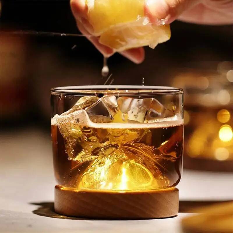 Japanese Style Walnut Coaster  – Wine Beer Glass Set Bewertung und Preis
