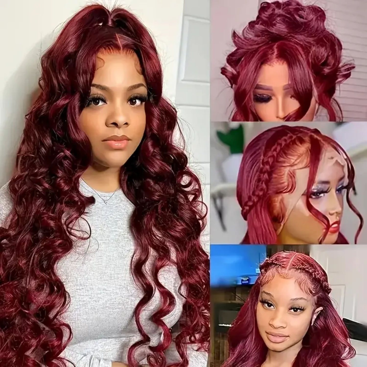 99j Burgundy Lace Front Wig Hu – Wine & Beer Shop Photos Bewertung und Preis