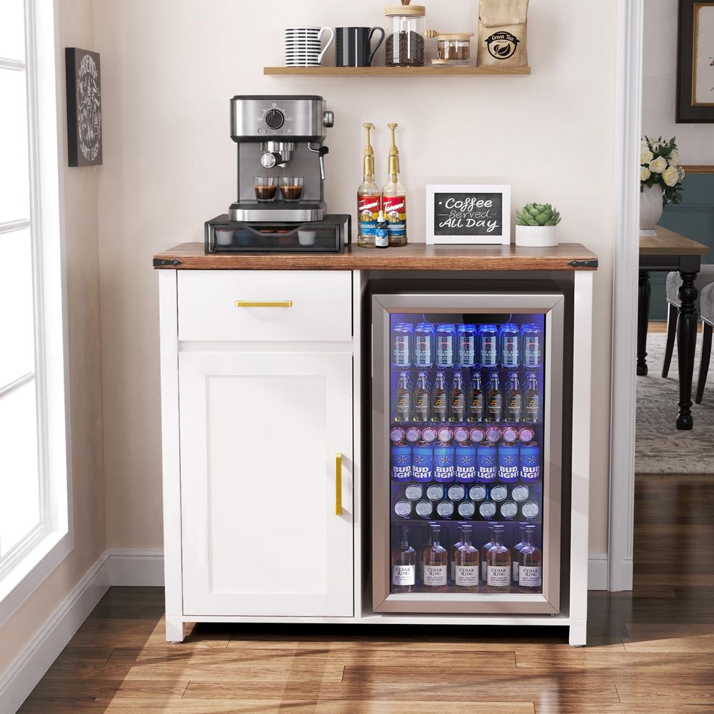 Coffee Bar with Mini Fridge Sp – Wine & Beer Shop Photos Bewertung und Preis